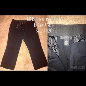 Lane Bryant Black Dress Pants